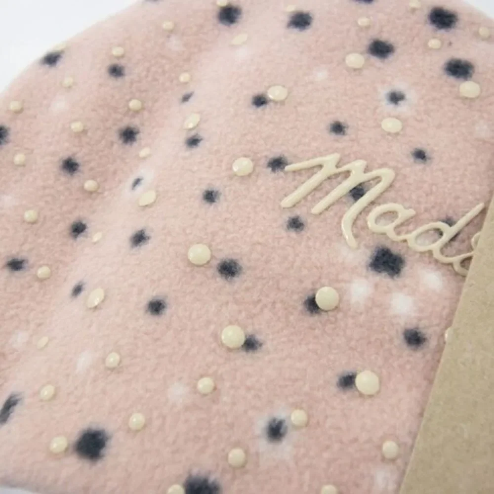 Madewell pink fleece Slipper Socks (L-XL)‎